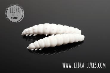 Libra Lures, Larva- Multi Cheese 125, 5x25mm,White,001